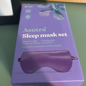 Asutra sleep mask set cooling and weighted options